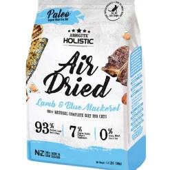 Absolute Holistic Air Dried Grain Free Cat Food Blue Mackerel & Lamb 500g Outlet