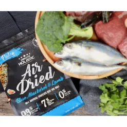 Absolute Holistic Air Dried Grain Free Dog Food Blue Mackerel & Lamb 1kg - Made in New Zealand New