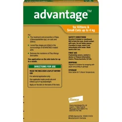 Advantage Spot-On Flea Control Treatment for Cats Under 4kg Fashion