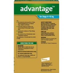 Advantage Spot-On Flea Control Treatment for Dogs 4-10kg Clearance