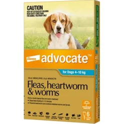 Advocate Spot-On Flea & Worm Control for Dogs 4-10kg - 6-pack Outlet