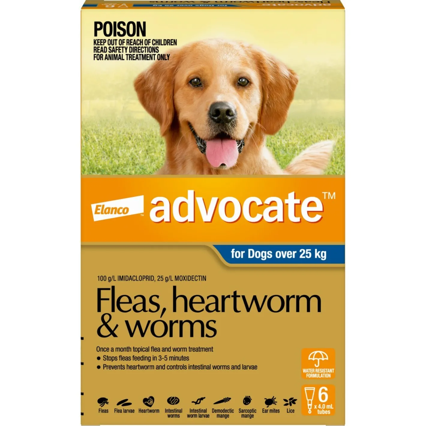 Advocate Spot-On Flea & Worm Control for Dogs over 25kg - 6-pack Discount