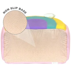 All Fur You Soft and Comfortable Rainbow Cat House Bed in Pink New