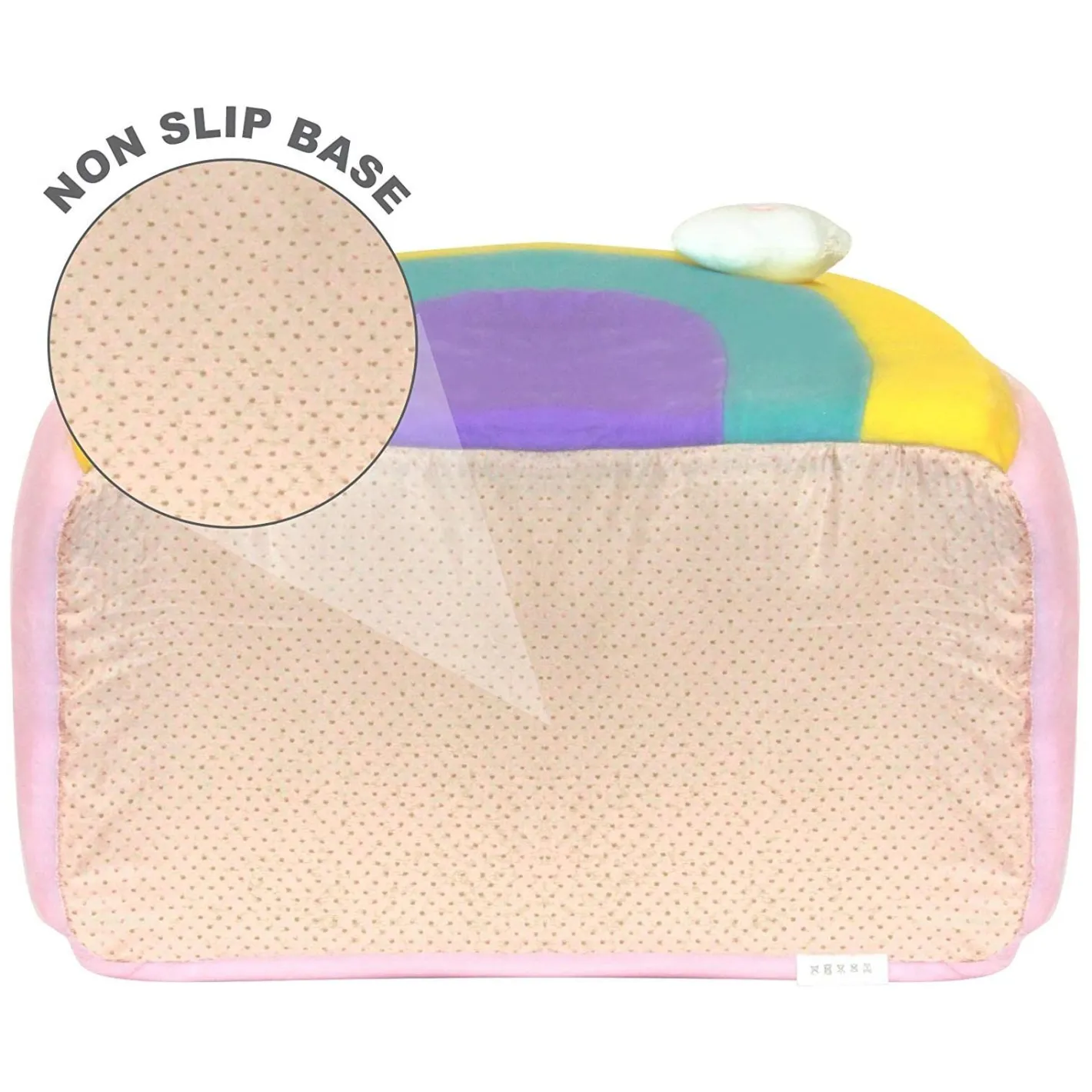 All Fur You Soft and Comfortable Rainbow Cat House Bed in Pink New