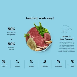 Animals Like Us Dog Food RawMix50 Grass-Fed Beef 50% Freeze Dried Raw Fashion