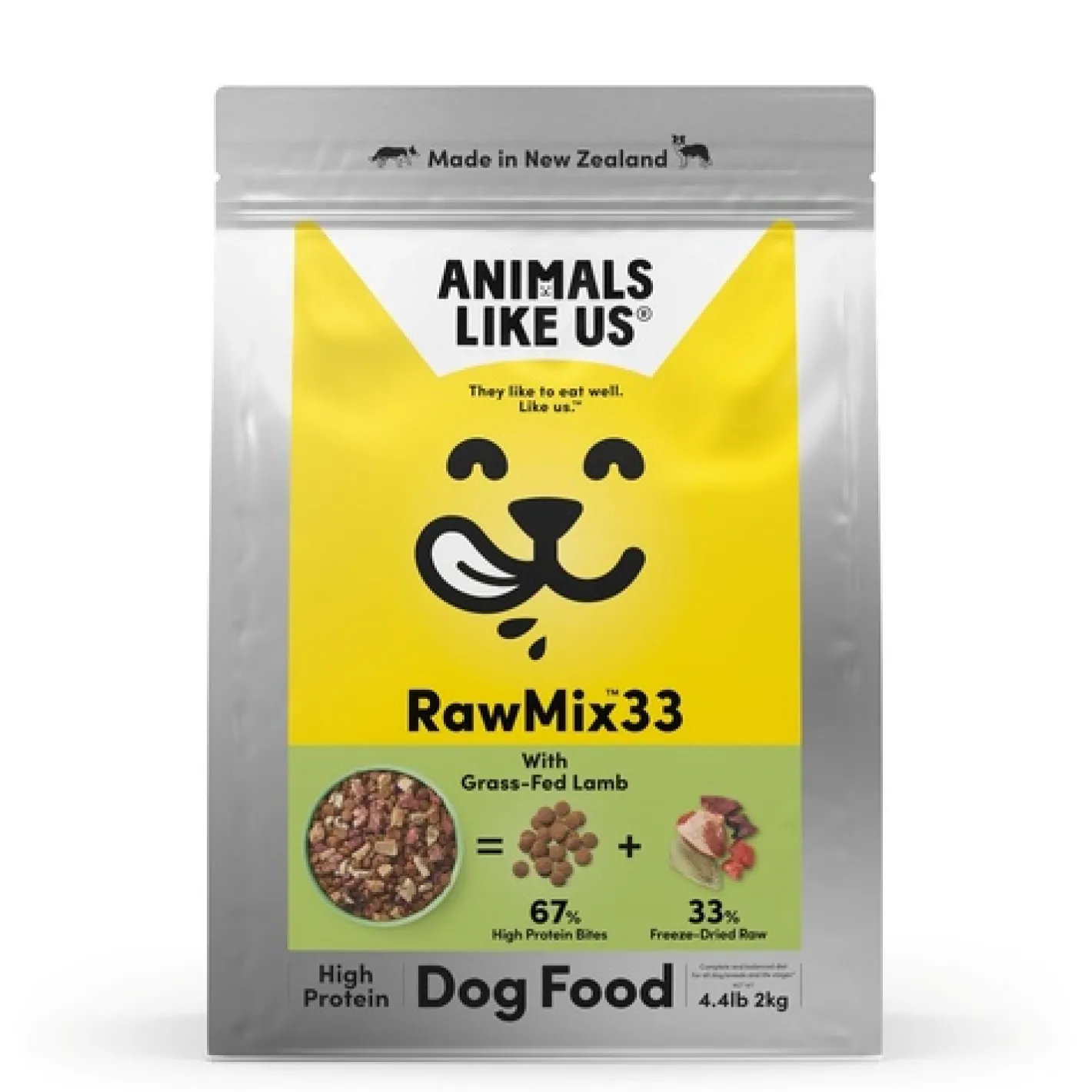 Animals Like Us Dog Food RawMix33 Grass-Fed Lamb 33% Freeze Dried Raw - 2kg Outlet
