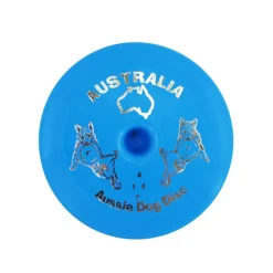 Aussie Dog Flying Disc Fetch Dog Toy - Blue Soft Frisbee New