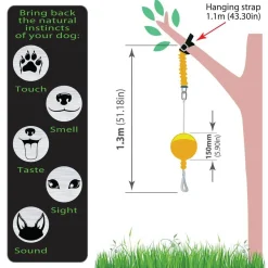 Aussie Dog Home Alone Hanging Treat Dispensing Dog Toy - Large Fashion