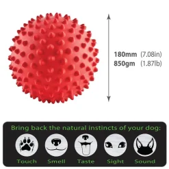 Aussie Dog Mitch Tough Rubber Dog Ball - Hard Red Sale