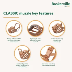 Generic Baskerville Classic Basket Dog Muzzle | Secure, Comfortable & Breathable Online