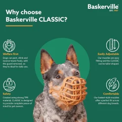 Generic Baskerville Classic Basket Dog Muzzle | Secure, Comfortable & Breathable Online