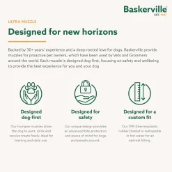 Baskerville Ultra Muzzle for Dogs – Customizable Fit, Lockable Neck Strap Sale