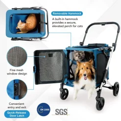 Ibiyaya BigBuddy 2-in-1 Pet Stroller & Crate Combo | Versatile, Comfortable, and Durable Best