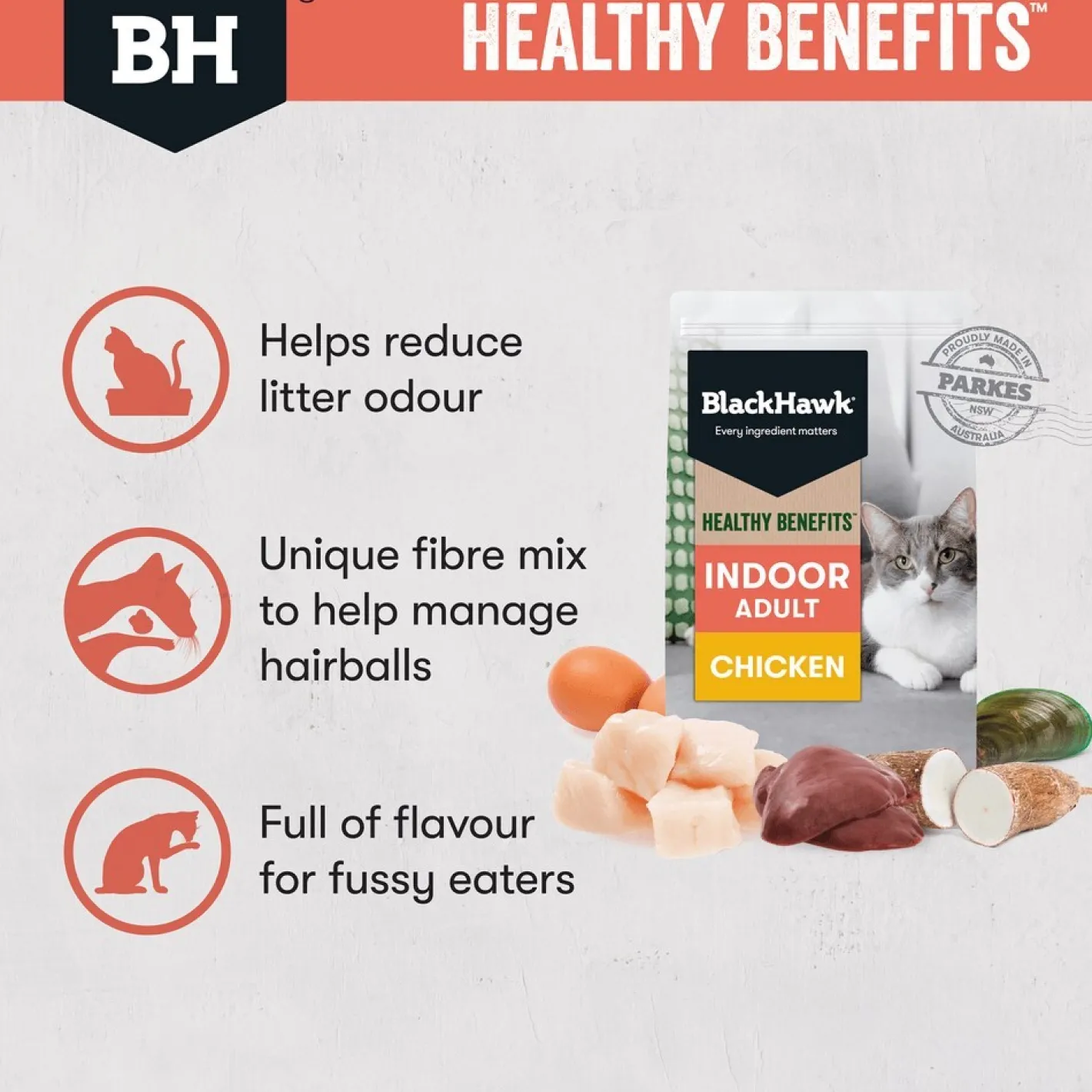 Black Hawk Healthy Benefits Indoor Dry Cat Food Chicken New
