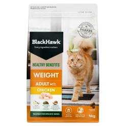 Black Hawk Healthy Benefits Weight Management Dry Cat Food Chicken New