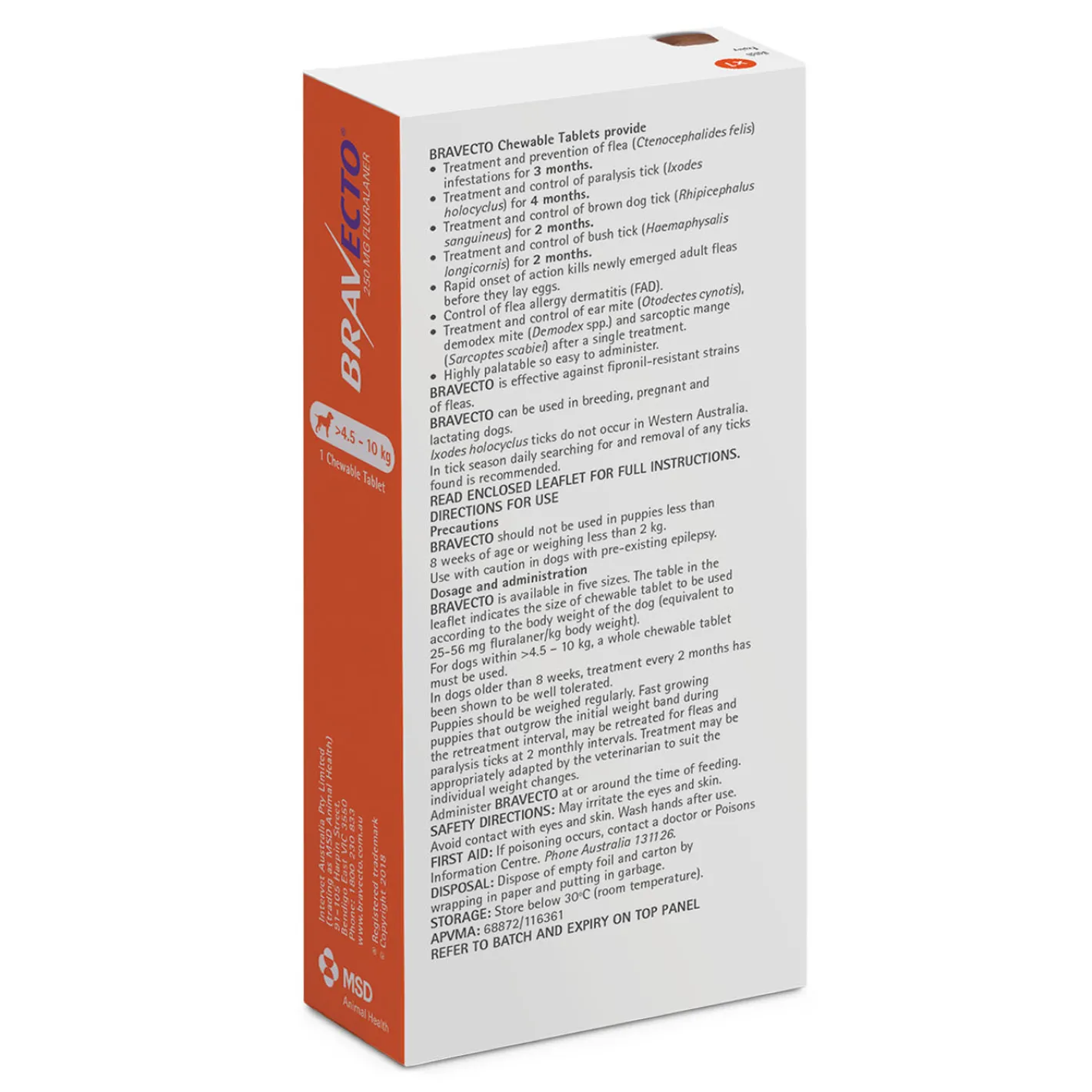 Bravecto Dog 3-Month Single Chew for Flea & Tick Control Fashion