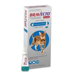 Bravecto PLUS Spot-On 3 month Flea, Tick & Worm Protection - For Cats of All Sizes New