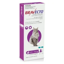 Bravecto Topical Spot-On - 3 month Flea & Tick Protection - For Cats 6.25-12.5kg Best