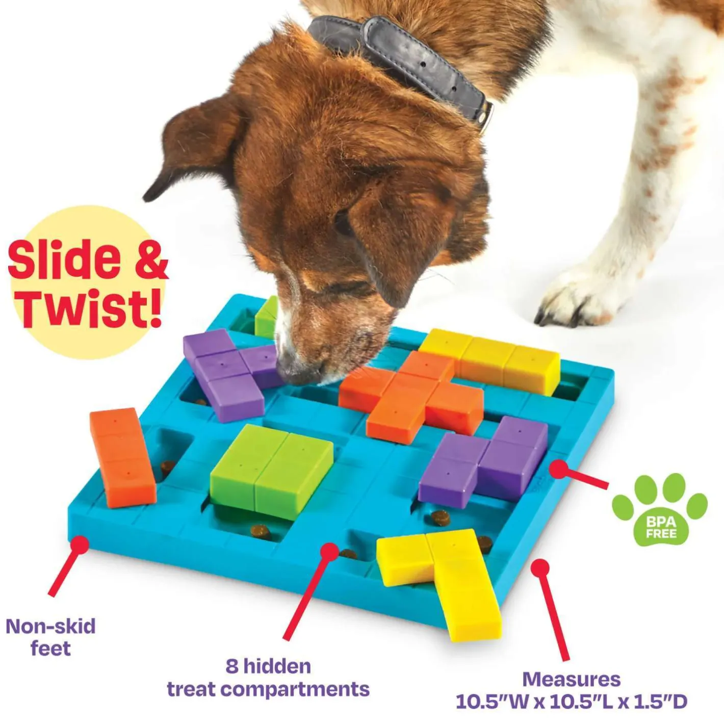 Brightkins Brain Teaser Interactive Dog Treat & Food Puzzle Sale