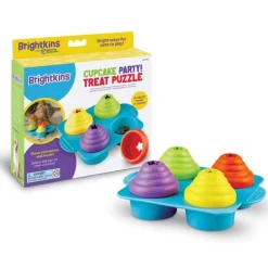 Brightkins Cupcake Party! Interactive Dog Treat Dispensing Toy & Puzzle Hot