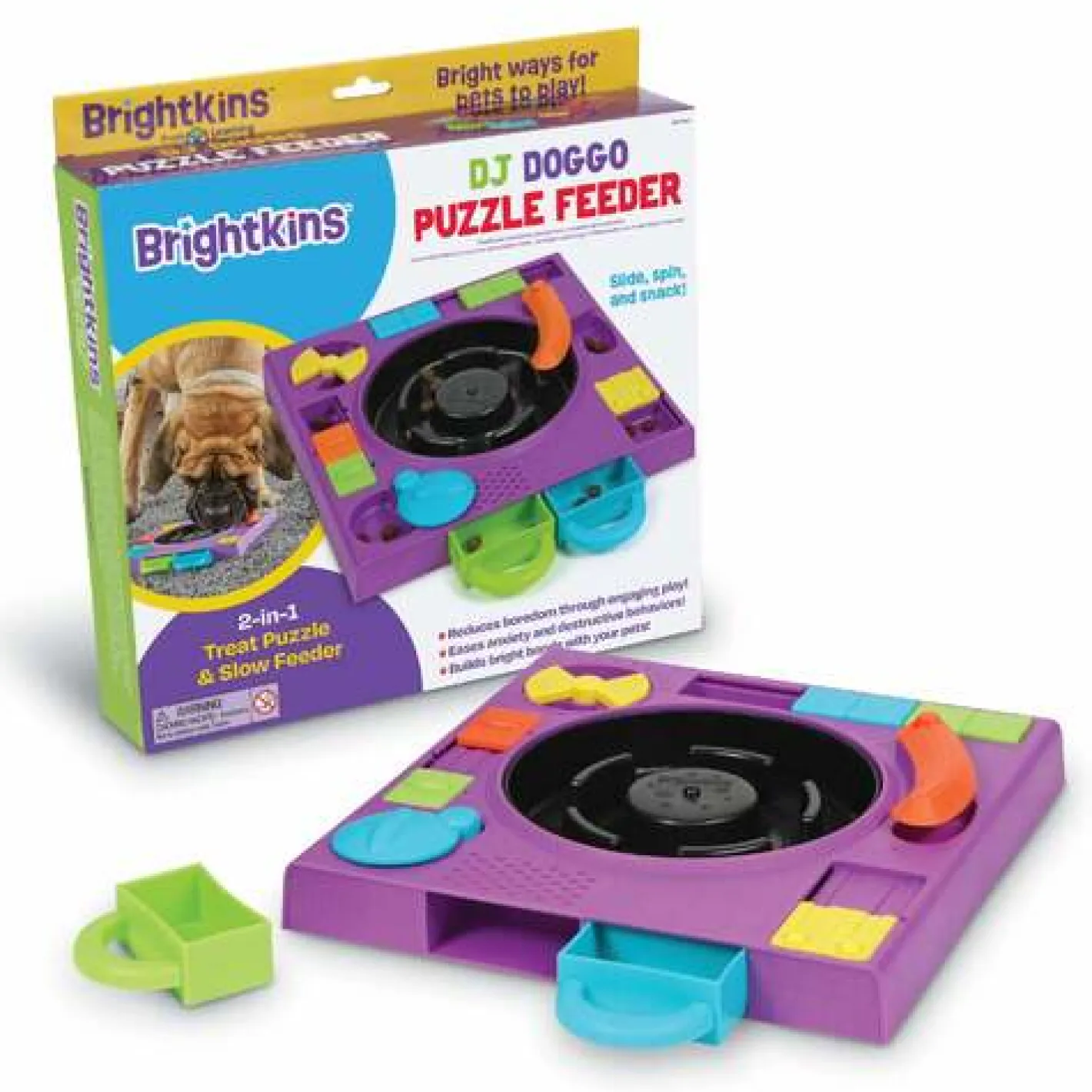 Brightkins DJ Doggo Interactive Dog Toy & Puzzle Feeder Fashion