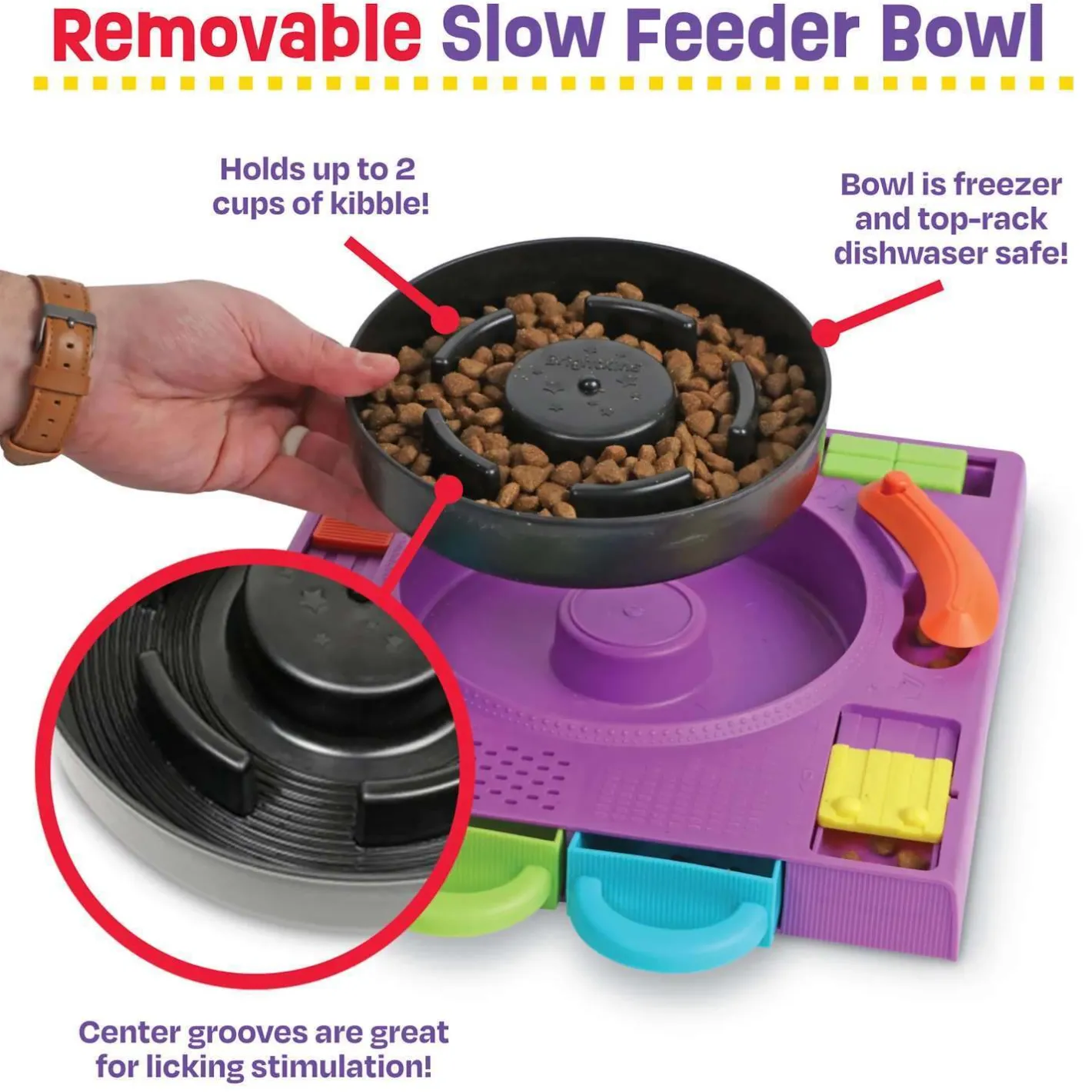 Brightkins DJ Doggo Interactive Dog Toy & Puzzle Feeder Fashion