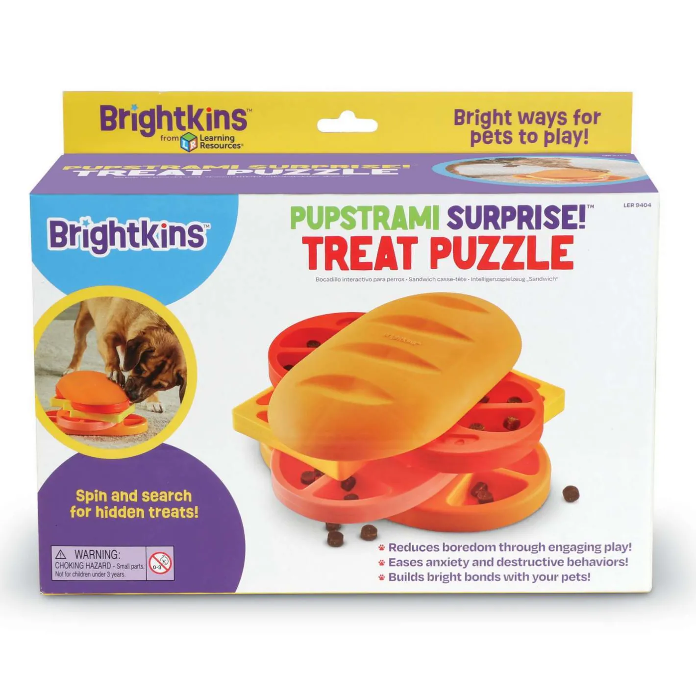 Brightkins Pupstrami Surprise! Interactive Dog Treat & Food Puzzle Toy Fashion