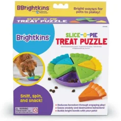 Brightkins Slice of Pie Interactive Treat & Food Puzzle Toy Clearance