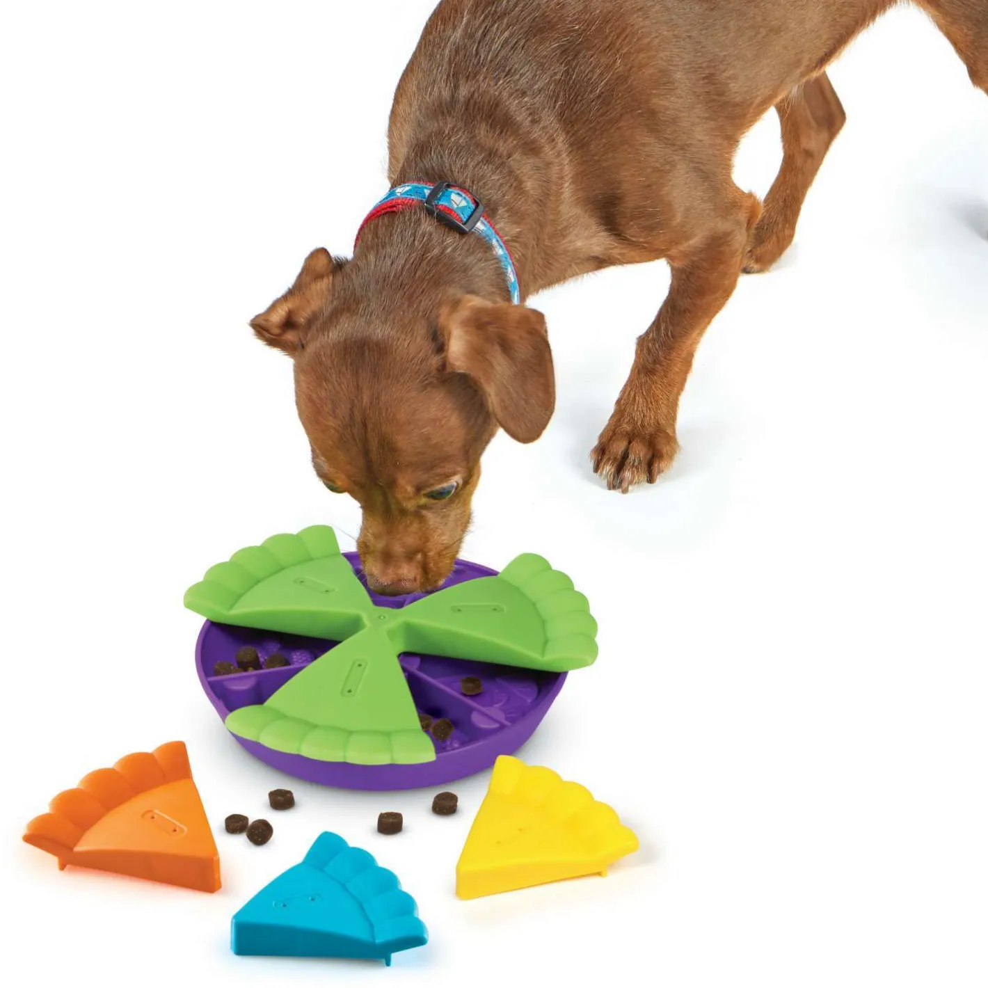 Brightkins Slice of Pie Interactive Treat & Food Puzzle Toy Clearance