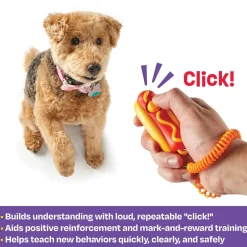 Brightkins Smarty Pooch Dog Training Clicker: Hot Dog Sale