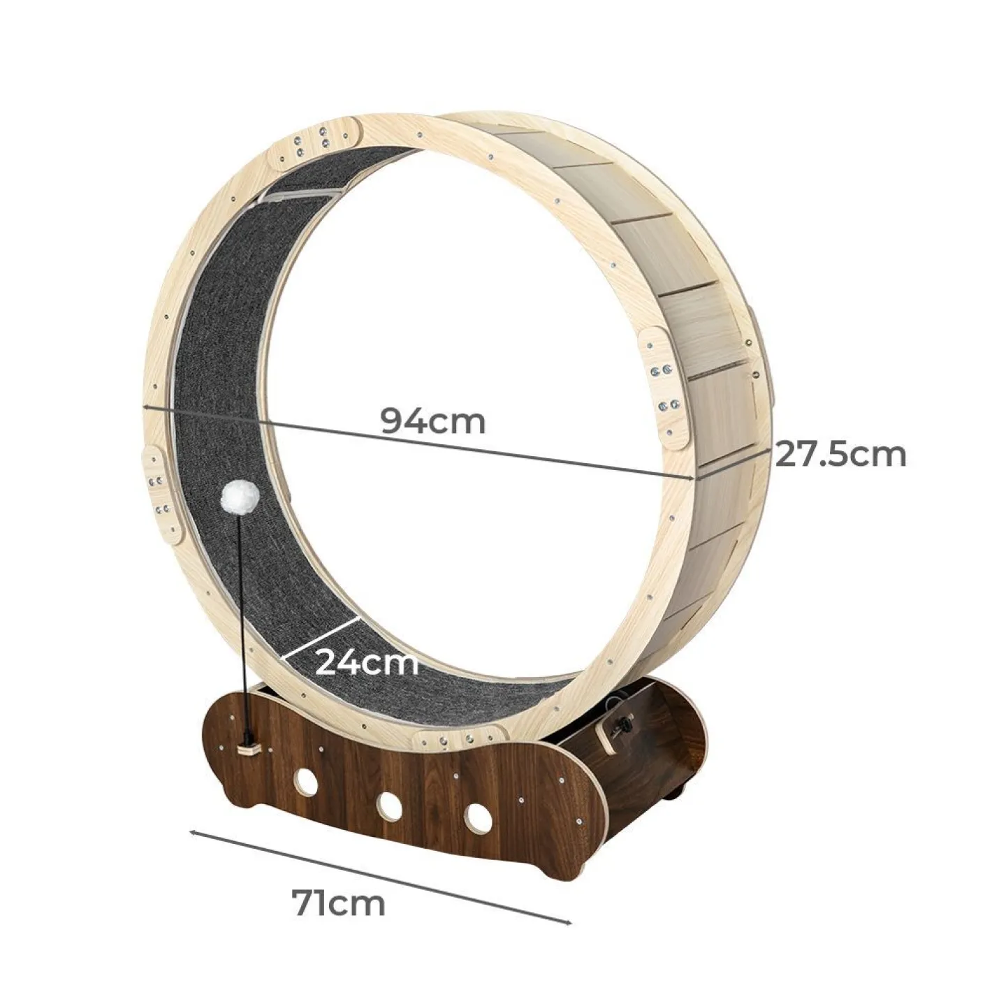 Lucky Pet Cat Exercise Wheel Running Treadmill Exerciser Scratcher Toy Furniture Sale