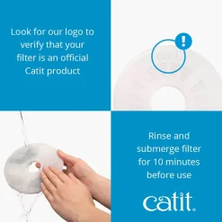 Catit 2.0 Blue LED Flower Water Fountain with Nightlight for Cats & Dogs - 3 litres Discount