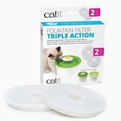 Catit 2.0 Triple-Action Carbon Filters for Flower Fountain - 2 pack New