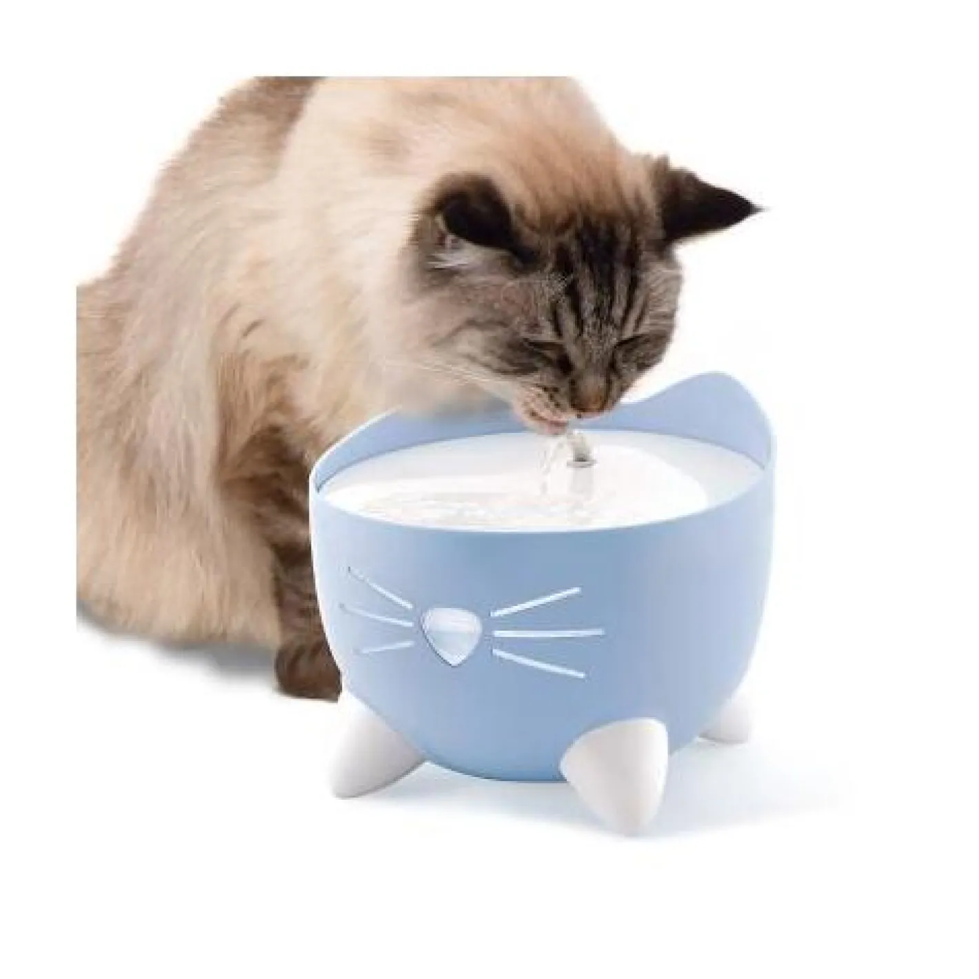 Catit Pixi Fountain with Refill Alert for Cats & Dogs - 2.5 Litres in Pink or Blue Hot