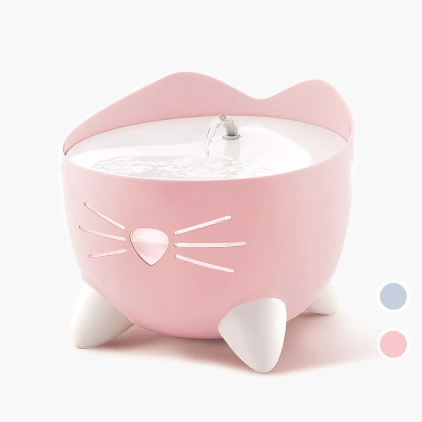 Catit Pixi Fountain with Refill Alert for Cats & Dogs - 2.5 Litres in Pink or Blue Hot