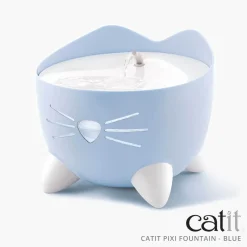 Catit Pixi Fountain with Refill Alert for Cats & Dogs - 2.5 Litres in Pink or Blue Hot