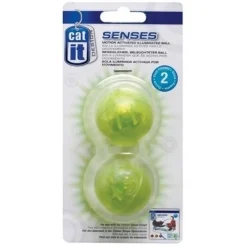 Catit Senses Motion Activated Flashing Balls Cat Toys - 2 pack Fashion