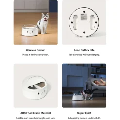 Petkit CATLINK RFID Smart Feeder – Automatic Meal Dispenser for Cats & Small Dogs Hot