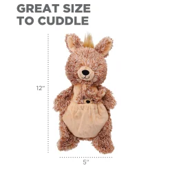 Charming Pet Pouch Pals Plush Dog Toy - Kangaroo with Baby Joey Best