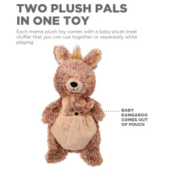 Charming Pet Pouch Pals Plush Dog Toy - Kangaroo with Baby Joey Best