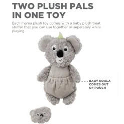 Charming Pet Pouch Pals Plush Dog Toy - Koala with Baby in Pouch Hot