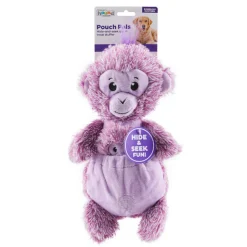 Charming Pet Pouch Pals Plush Dog Toy - Monkey with Baby in Pouch Sale