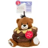 Charming Pet Ringamals Plush Puzzle Dog Toy - Honey Bear Outlet