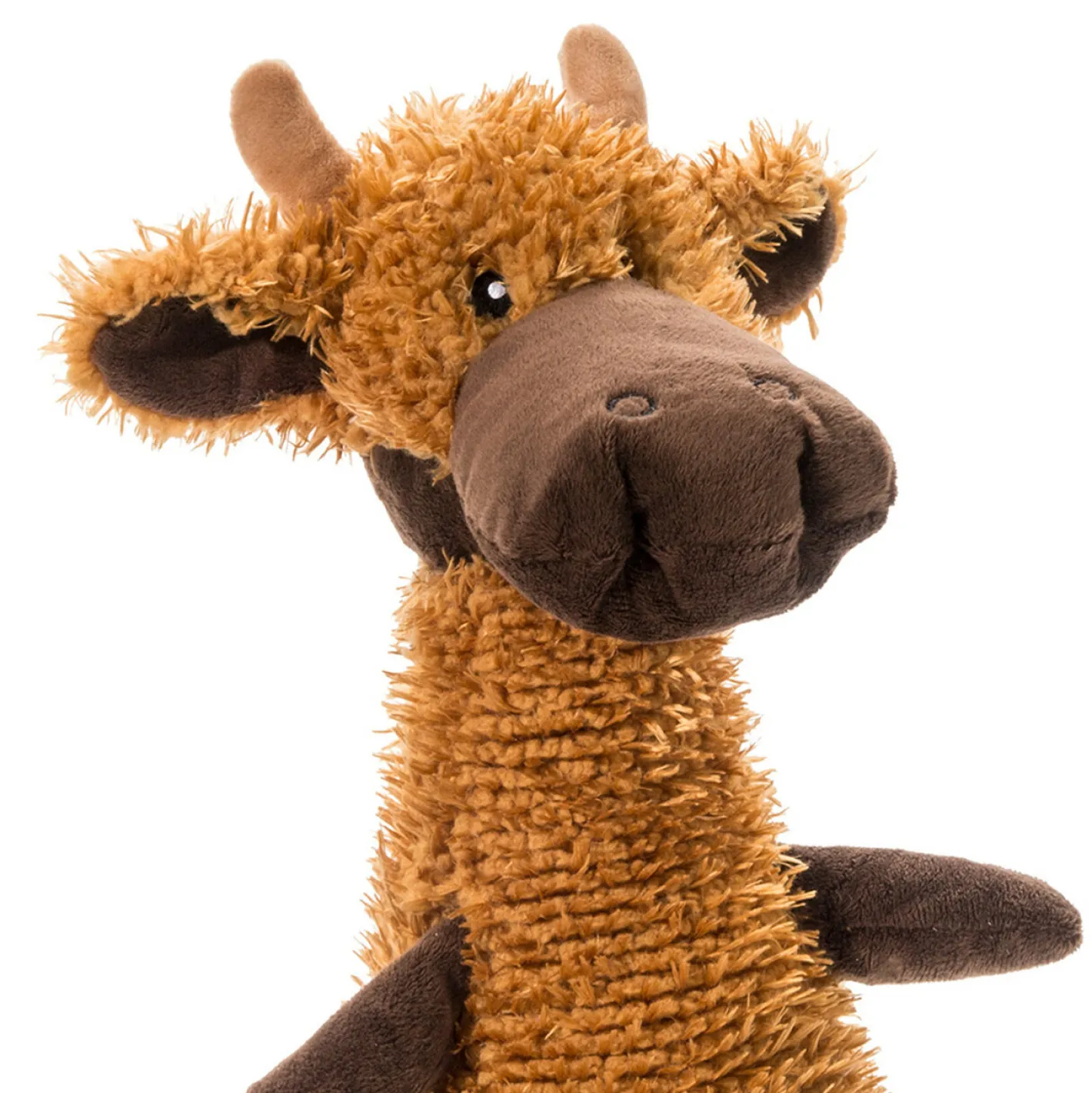 Charming Pet Scruffles Textured Squeaker Dog Toy - Moose - Large Sale