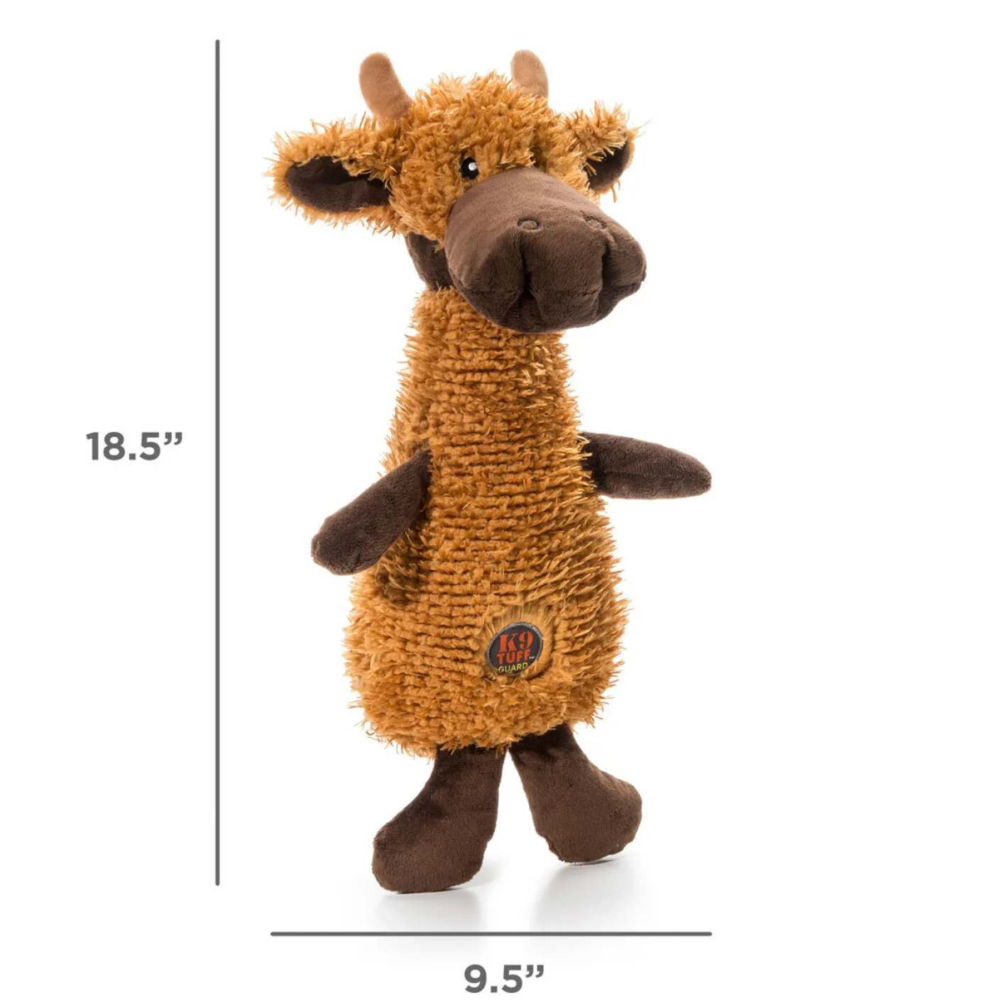 Charming Pet Scruffles Textured Squeaker Dog Toy - Moose - Large Sale