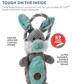 Charming Pet Scrunch Bunch & Squeak Dog Toy - Bunny Sale