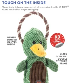 Charming Pet Scrunch Bunch & Squeak Dog Toy - Duck Best