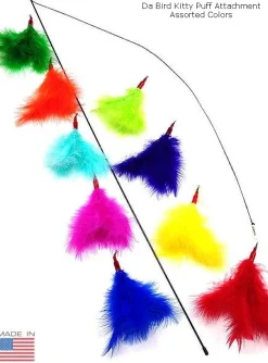 Go Cat Da Bird Kitty Feather Puff Replacement Refill for Flicker Wand Cat Toy Discount