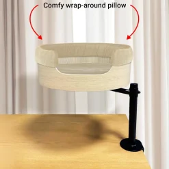 Desk Nest Wrap-Around Pillow in Coffee or Cream Best