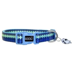Doog Neoprene Clip Dog Collar - Pluto Blue Waves Sale